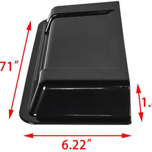 Xotic Tech Black Cowl Hood Vent Scoop Cover Air Vent Accessories for Jeep Wrangler JK TJ 1998-2018