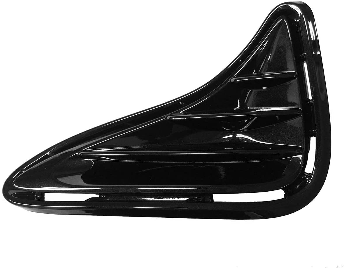 2017-2019 Toyota Corolla Driver Side Fog Light Cover; For Ce/L/Le/Le Eco/Xle Models; Without Daytime Running Lights; Black; Made Of Plastic Partslink TO1038201