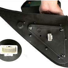 VIOJI 1 Pair Power Heated Manual Telescoping Side Smoke LED Signal Light Black Housing Towing Mirrors Compatible with 07-18 Toyota Tundra