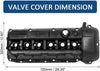 X AUTOHAUX 11127512839 Car Engine Valve Cover Replacement with Gasket for BMW 325Ci 325Xi 330Ci