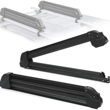 MaxKare Ski & Snowboard Car Racks Universal for 6 Pairs Skis/4 Snowboards Aviation Aluminum Resistant to -60°C Upgraded Ski Rack 33inch Fit Wing/Oblate/Square Crossbars Black