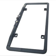 BOYO VISION Ultra-Slim Full-Frame License-Plate Camera with LED Lights and Trajectory Parking Lines (Black), One Size