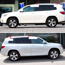 Black SUV Roof Rails Rack Leg Cover End Cap Protector Cover For Toyota Highlander XU40 2007-2013