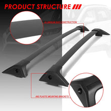 OE Style Matte Black Roof Rack Rail Cross Bars w/ABS Mounting Brackets Replacement For Toyota Rav4 19-20