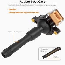 QYL 6PCS Ignition Coil Replacement for 328I 528I M3 Z3 E36 E46 E31 E38 E39 E53 E721 E720 E383/Land Rover 2.5L 2.8L 3.0L 3.2L 5.4L C1239 UF-300 UF-354