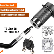 CZC AUTO Trailer Hitch Receiver Lock, Dogbone Style Hitch Pin Lock, Dia 5/8 Inch Bent Pin for Class III IV 2 2-1/2 Inch Receiver, Fits Bike Rack Tray Ball Mount for Towing Trailer Truck Car Boat RV