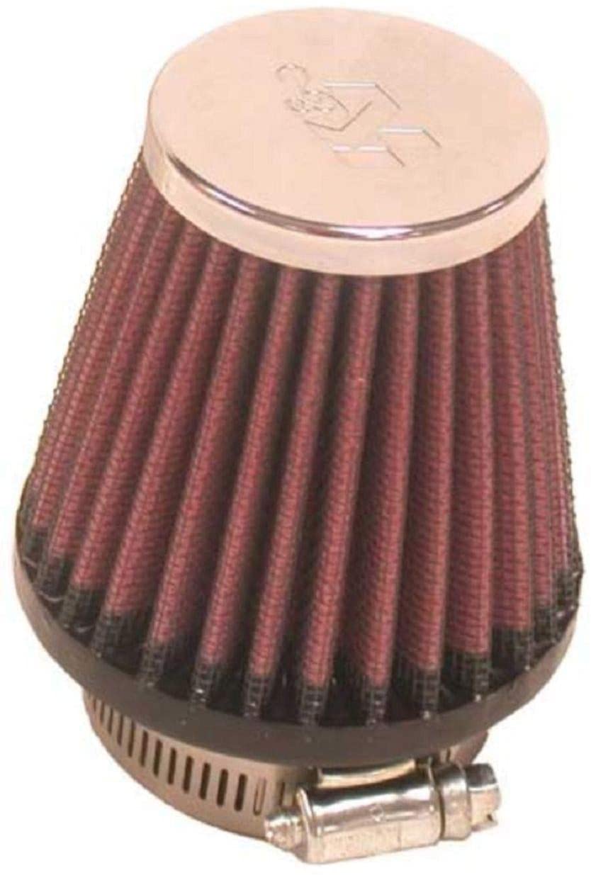 K&N Universal Clamp-On Air Filter: High Performance, Premium, Washable, Replacement Filter: Flange Diameter: 1.875 In, Filter Height: 3 In, Flange Length: 0.625 In, Shape: Round Tapered, RC-1090