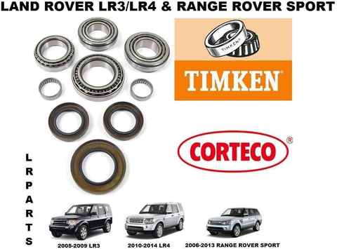 LR3 LR4 RANGE ROVER SPORT REAR DIFFERENTIAL BEARING KIT NON-LOCKER