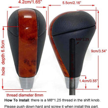 Punched Leather Piano Black Gear Shift Knob for Lexus ES300h ES350 GS300 GS350 GS430 GS450h GS460 is F IS250 IS350 LS460 RX350