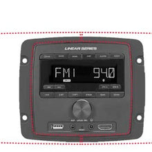 Magnadyne RV3000-SB Mount Deckless AM/FM/Bluetooth Multimedia Receiver and Black Wall Mount Multimedia Radio System Panel with Speakers