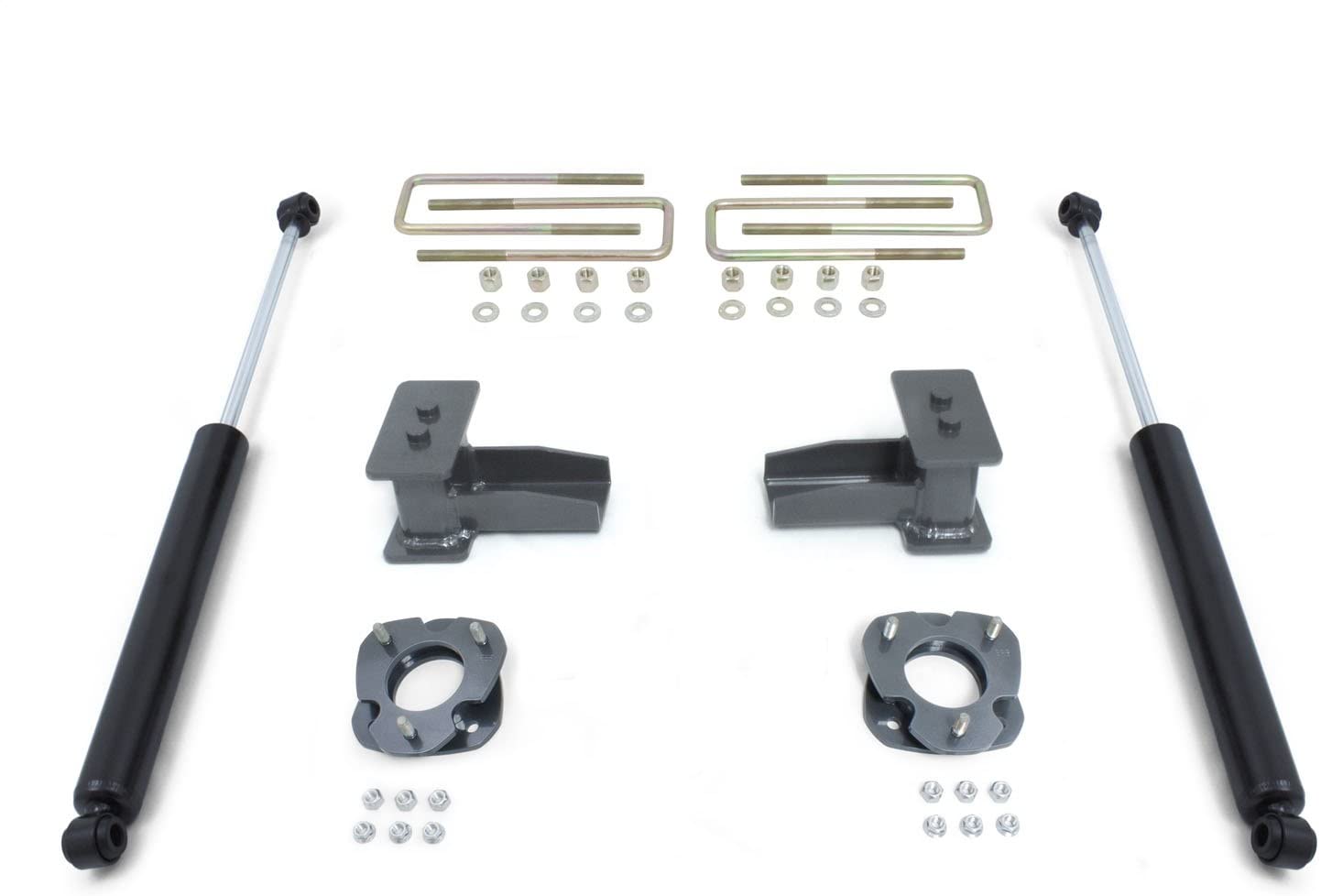 Maxtrac Suspension 903141 Body Lift Kit and Component (2.5In Strut Spacers, 4In Blocks/U-Bolt, Maxtrac Shocks 3200Ll-4)