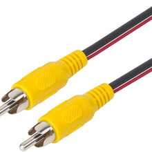 Yasoca RCA Male to Male Plug Car Reverse Reversing Rear View Parking Backup Camera Video Audio Extension Cable with Detection Trigger Wire 10 Meters 32ft