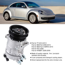 AC Compressor & A/C Repair Kit, Air Condition Compressor Replacement Part IG567 CO4574JC Fit for Beetle 2006-2014