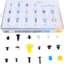 LUJUNTEC 418Pcs Bumper Retainer Clips Auto Fasteners Rivet Clips Body Fastener Clips with Plastic Box
