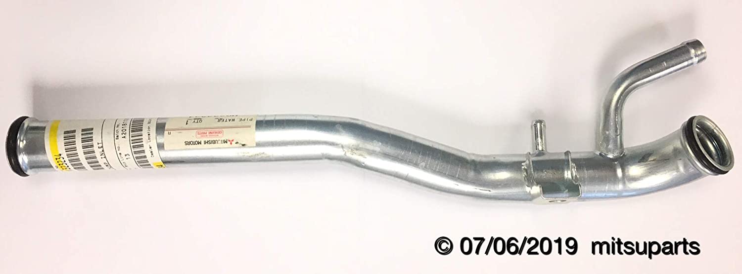 Genuine Mitsubishi Water Pipe with O-Rings MD323324 MD030764 (2x) Eclipse 2.4L 2000 2001 2002 2003 2004 2005 (All Transmissions)