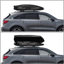 DNA MOTORING PT-ZTL-8130-BK Roof Top Cargo Box + Pair Aluminum Cross Bar