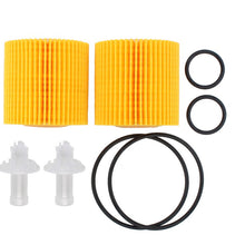NewYall Pack of 2 Oil Filter 04152-YZZA1 w/ Gasket Seal O-Ring Element