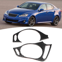 Gorgeri Air Outlet Trim,2pcs Carbon Fiber Left Right Air Vent Outlet Trim Cover Fits for Lexus IS250 300 350C 2006-2012