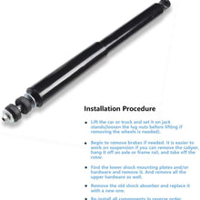 Shocks Struts,ECCPP Rear Pair Shock Absorbers Strut Kits Compatible with 2007 2008 2009 2010 2011 2012 Mazda CX-7 2.3L 2.5L 37313