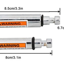 ELSOON Chrome Plated Dual Bent Pin Receiver Lock for 1/2" & 5/8" Pin Diameter