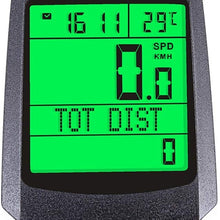 XinQuan Wang Multifunction Road Bike Computer MTB Bicycle Odometer LCD Display Digital Wireless Bike Speed Meter Cycling Speedometer Auto Gauge