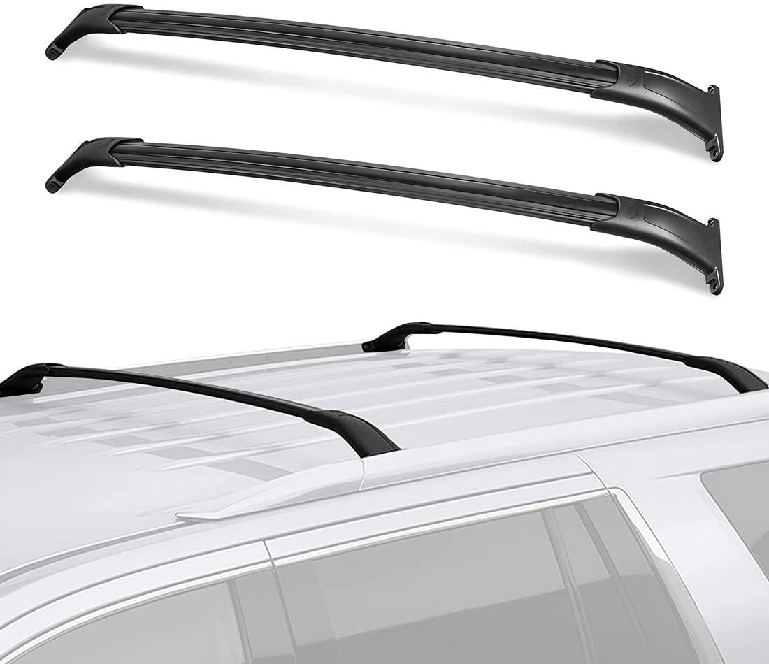 Mosatp Roof Rack Corss Bars Chevy Suburban/Tahoe/GMC Yukon XL 2015 2016 2017 2018 2019 2020 2021 - Car Luggage Rack Black Lightweight Aluminum Cargo Bars Carry Bicycles, Snowboards, Surfboards (3)