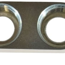 ICT Billet LS7 LS9 3/4 NPT Dry Sump Oil Line Pan Adapter Port Plate Pump Corvette Z06 LS LT 551350