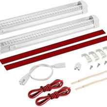 UPGRADED LED Interior Light Bar, MIHAZ 108LED 12V Universal Light Strip with ON/OFF Switch for RV Van Truck Lorry Camper Boat Caravan Motorhome (2 Pcs)