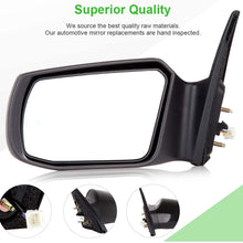 SCITOO Door Mirrors, fit for Nissan Exterior Accessories Mirrors fit 07-11 for Nissan Altima with Power Controlling Non-telesccoping Non-Folding Features Driver Side