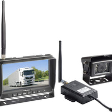 Haloview RD7 Wireless Long Range Backup Camera System kit 7'' 720P HD Digital Monitor Built in DVR Rear View Observation Reverse Camera for Truck/Trailer/Bus/RV/Pickups/Camper