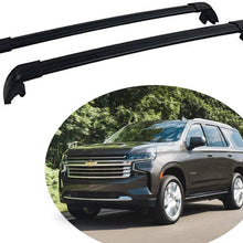 KPGDG 2Pcs Lockable Roof Rack Crossbars Cross Bar Fit for Tahoe 2018 2019 2020 2021 Baggage Luggage Rail - Black