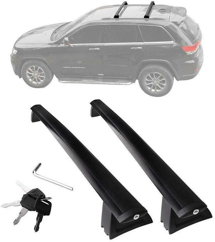 ANTS PART Roof Rack for 2011-2021 Jeep Grand Cherokee Cross Bars with Locks(Not fit SRT & Altitude Models)