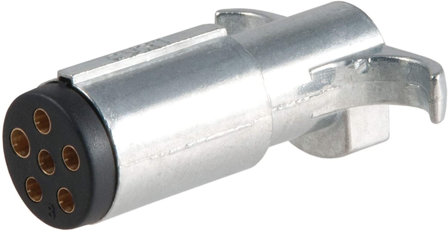 CURT 58080 Trailer-Side 6-Pin Round Wiring Harness Plug
