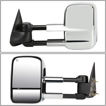 DNA Motoring TWM-001-T111-CH+DM-SY-022 Pair of Towing Side Mirrors + Blind Spot Mirrors