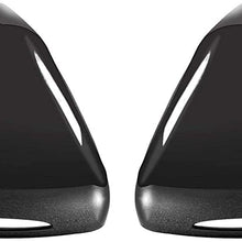 X AUTOHAUX Pair New Exterior Rear View Mirror Housing Door Wing Mirror Covering Cap for Mercedes Benz AMG 2015-2019