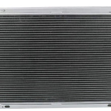 OzCoolingParts 3 Row Core Aluminum Radiator + 2 x 12" Fan w/Louver Shroud + Thermostat/Relay Wire Kit for 1982-1992 83 84 85 86 87 88 89 90 91 Chevy Camaro P20 P30/Pontiac Firebird/GMC P2500 P3500