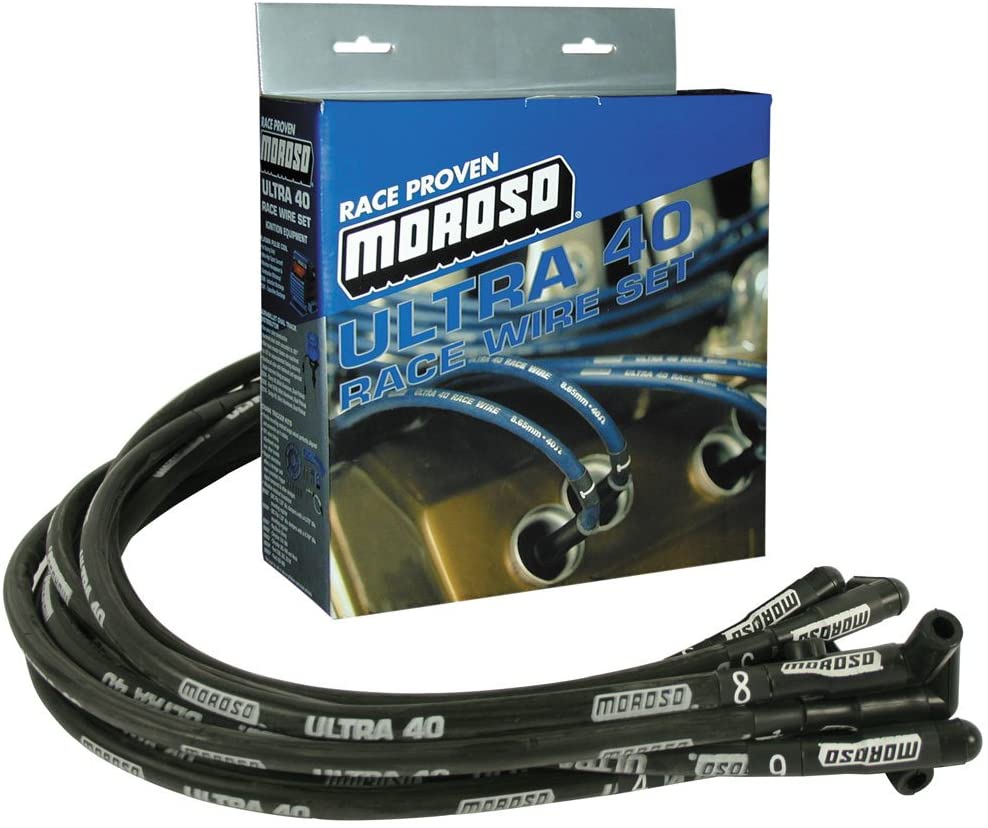 WIRE SET,ULTRA 40,SBC, SLEEVED,BLACK 73817