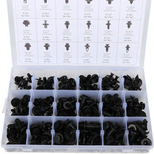 LUJUNTEC 180Pcs Bumper Retainer Clips Auto Fasteners Rivet Clips Body Fastener Clips with Plastic Box