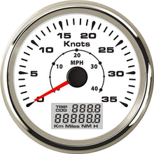 XinQuan Wang GPS Speedometers 0-35knots 85mm Speed Odometers 0-40MPH LCD Display Trip/COD ODO for Boat Vessel Auto Gauge (Color : WW, Size : Free)