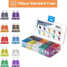 220pcs - Car Blade Fuses Assortment Kit, Automotive Fuses - Standard & Mini (2A/ 3A/ 5A/ 7.5A/ 10A/ 15A/ 20A/ 25A/ 30A/ 35A), Car Boat Truck SUV Automotive Replacement Fuses by Riseuvo