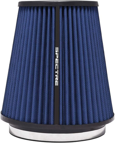 Spectre Universal Clamp-On Air Filter: High Performance, Washable Filter: Round Tapered; 6 in (152 mm) Flange ID; 8.5 in (216 mm) Height; 7.719 in (196 mm) Base; 5.125 in (130 mm) Top, SPE-HPR9891B