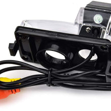 eHANGO Car Rear View Camera Bracket License Plate Lights Housing Mount for Nissan Versa Nissan Tiida Nissan Livina Pulsar Nissan Latio Nissan Fairlady Z Nissan 350Z 370Z Nissan GT-R (12 LED)
