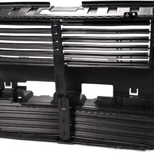 Front Radiator Grille Control Shutter Assembly Without ACTUATOR Motor Replacement For Ford Fusion 2013-2016 Replaces# DS7Z-8475-A,DS7Z8475A Black
