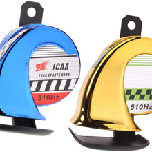 Homyl 2pcs 12V Motorcycle 110db Loud Snail Waterproof Electric Air Horn Speaker ATV