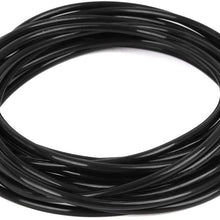 X AUTOHAUX 5 Meter 16.40ft Black Polyurethane PU Air Hose Pipe Tubing 4mm OD 2.5mm ID for Car
