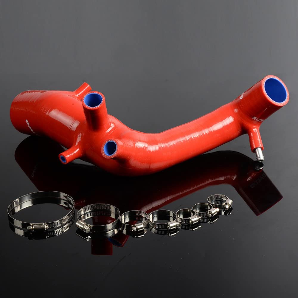Silicone Turbo Inlet Hose Pipe for VW MK4 1J Beetle/Golf GTI/Jetta L4 1.8L Red