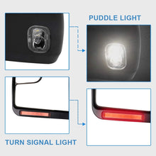 ECCPP Towing Mirrors Replacement fit for 2004-2014 for Ford F150 Truck Rear View Mirrors with Manual Folding Turn Signal Lights Power Heated Back Reflector