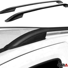 OMAC Roof Racks Carrier | Cargo Racks Rail Aluminium Black Set 2 Pcs | Top Roof Side Rails Bars Luggage Port Rack Bar | for Ford Escape 2013-2019