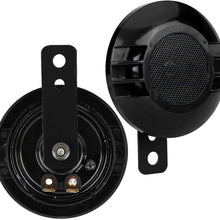 Oenbopo Snail Horn Loudspeaker Loud Electric Universal for 12V Motorcycle Car Black 110dB 430HZ