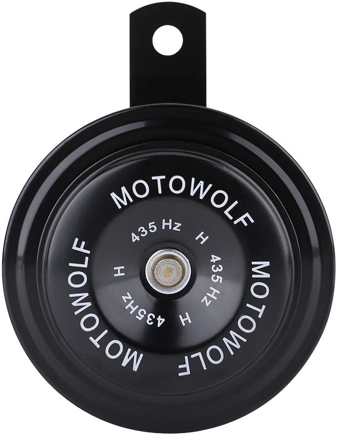 Qiilu 12V 110dB 435HZ Motorcycle Car Loud Electric Snail Horn Loudspeaker Waterproof Metal(D)